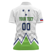 Custom Slovenia Hockey Women Polo Shirt Risi Go Champions