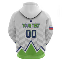 Custom Slovenia Hockey Zip Hoodie Risi Go Champions