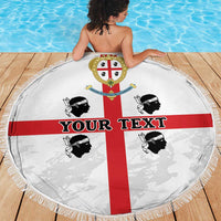 Personalized Sardinia Beach Blanket Flag Style