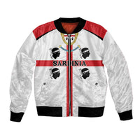 Personalized Sardinia Bomber Jacket Flag Style