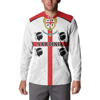 Personalized Sardinia Button Sweatshirt Flag Style