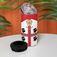 Personalized Sardinia 4 in 1 Can Cooler Tumbler Flag Style