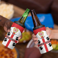 Personalized Sardinia 4 in 1 Can Cooler Tumbler Flag Style