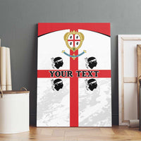Personalized Sardinia Canvas Wall Art Flag Style