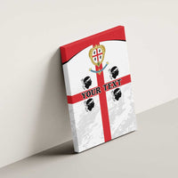 Personalized Sardinia Canvas Wall Art Flag Style