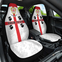 Personalized Sardinia Car Seat Cover Flag Style