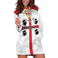Personalized Sardinia Hoodie Dress Flag Style