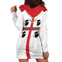 Personalized Sardinia Hoodie Dress Flag Style