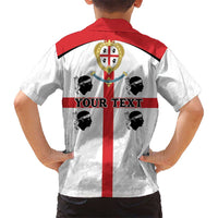 Personalized Sardinia Kid Hawaiian Shirt Flag Style