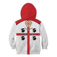 Personalized Sardinia Kid Hoodie Flag Style
