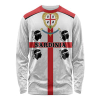Personalized Sardinia Long Sleeve Shirt Flag Style