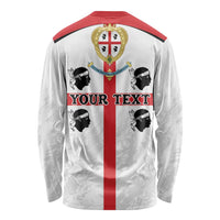 Personalized Sardinia Long Sleeve Shirt Flag Style