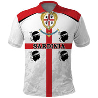 Personalized Sardinia Polo Shirt Flag Style