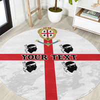 Personalized Sardinia Round Carpet Flag Style