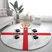 Personalized Sardinia Round Carpet Flag Style