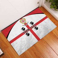 Personalized Sardinia Rubber Doormat Flag Style