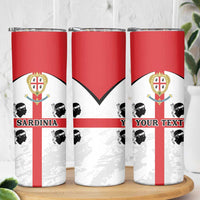 Personalized Sardinia Skinny Tumbler Flag Style