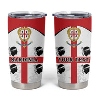 Personalized Sardinia Tumbler Cup Flag Style