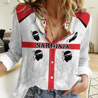 Personalized Sardinia Women Casual Shirt Flag Style