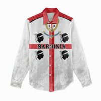 Personalized Sardinia Women Casual Shirt Flag Style