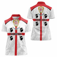 Personalized Sardinia Women Polo Shirt Flag Style