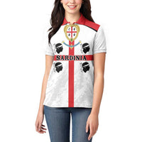 Personalized Sardinia Women Polo Shirt Flag Style