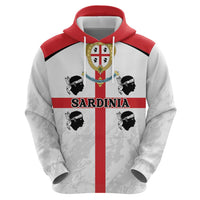 Personalized Sardinia Zip Hoodie Flag Style