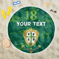 Custom Sardinia Football Beach Blanket Natzionale sarda de Bocia