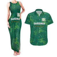 Custom Sardinia Football Couples Matching Tank Maxi Dress and Hawaiian Shirt Natzionale sarda de Bocia
