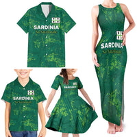 Custom Sardinia Football Family Matching Tank Maxi Dress and Hawaiian Shirt Natzionale sarda de Bocia