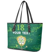 Custom Sardinia Football Leather Tote Bag Natzionale sarda de Bocia