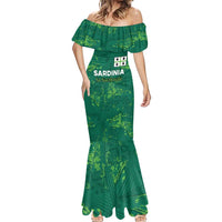 Custom Sardinia Football Mermaid Dress Natzionale sarda de Bocia