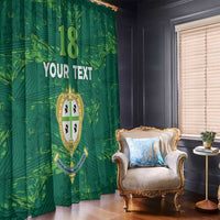 Custom Sardinia Football Window Curtain Natzionale sarda de Bocia