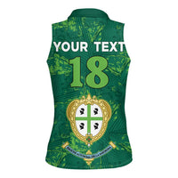 Custom Sardinia Football Women Sleeveless Polo Shirt Natzionale sarda de Bocia