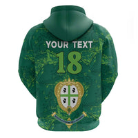 Custom Sardinia Football Zip Hoodie Natzionale sarda de Bocia