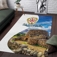 Sardinia Italy Area Rug Santu Antine With Map