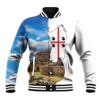 Sardinia Italy Baseball Jacket Santu Antine With Map