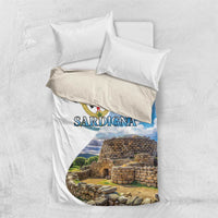 Sardinia Italy Bedding Set Santu Antine With Map