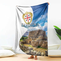Sardinia Italy Blanket Santu Antine With Map