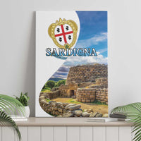 Sardinia Italy Canvas Wall Art Santu Antine With Map