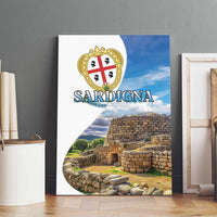 Sardinia Italy Canvas Wall Art Santu Antine With Map