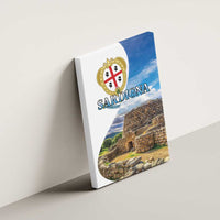 Sardinia Italy Canvas Wall Art Santu Antine With Map