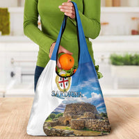 Sardinia Italy Grocery Bag Santu Antine With Map