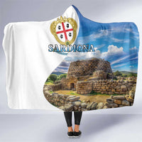 Sardinia Italy Hooded Blanket Santu Antine With Map