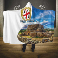 Sardinia Italy Hooded Blanket Santu Antine With Map