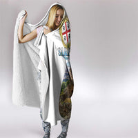 Sardinia Italy Hooded Blanket Santu Antine With Map