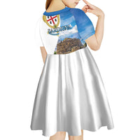 Sardinia Italy Kid Short Sleeve Dress Santu Antine With Map