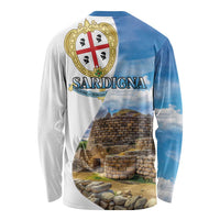 Sardinia Italy Long Sleeve Shirt Santu Antine With Map
