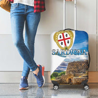 Sardinia Italy Luggage Cover Santu Antine With Map