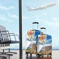 Sardinia Italy Luggage Cover Santu Antine With Map